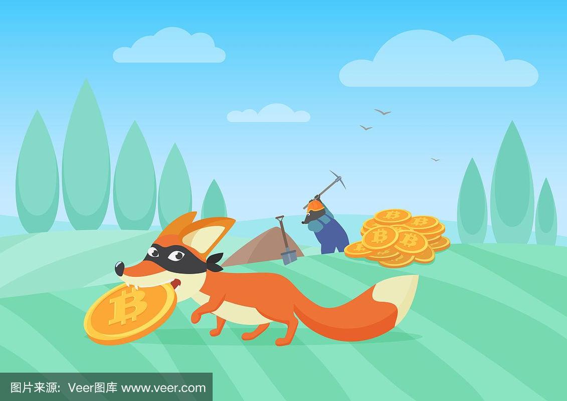 A vibrant illustration of Bitcoin mining rigs in action, highlighting the efficiency gains from expert hosting